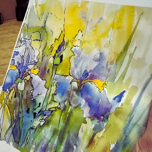 Easy Spring Art Activity for Non Artists: Try Reverse Coloring to Unwind