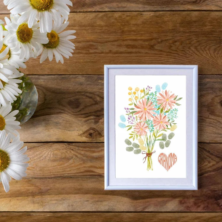 DIY Handprint Flower Gift for Grandma – Print, Customize, and Gift in Minutes!