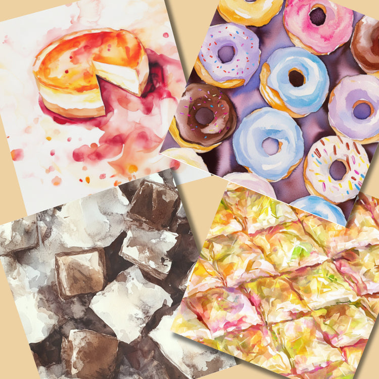 Dessert Reverse Coloring Pages – Printable Art for Sweet, Creative Breaks (40 Pages!)