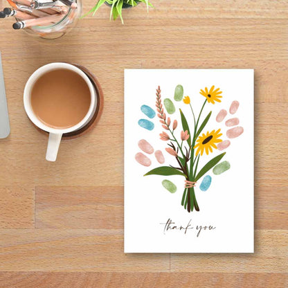 Back-to-School Teacher Thank-You – Printable Fingerprint Flower Cards