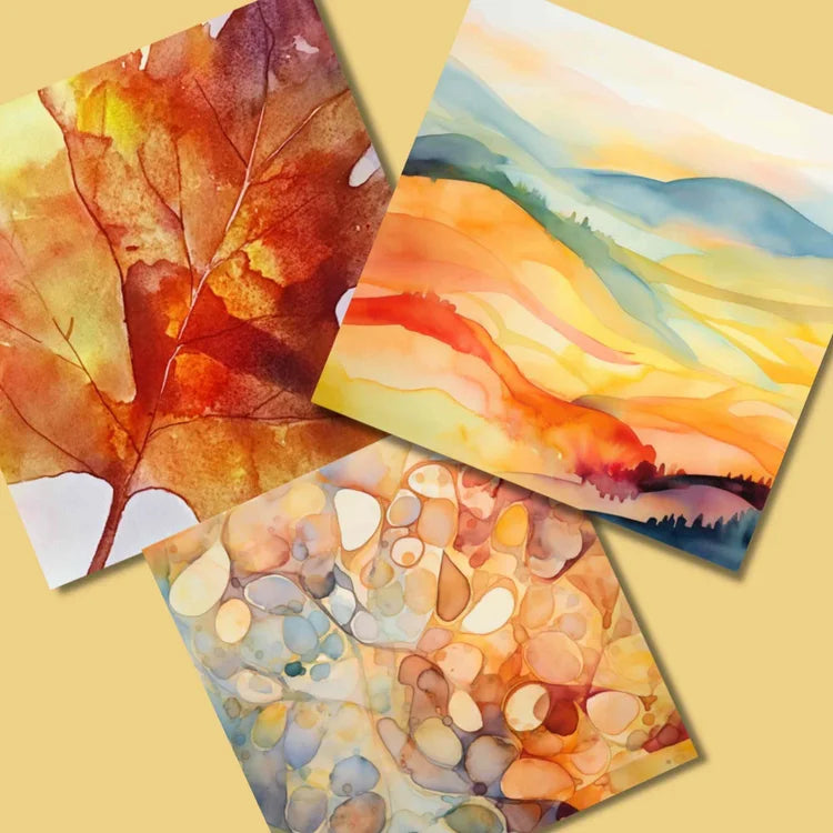 Reverse Coloring for Tablets – Fall PNG Set (10 Pages for iPad & Digital Art)