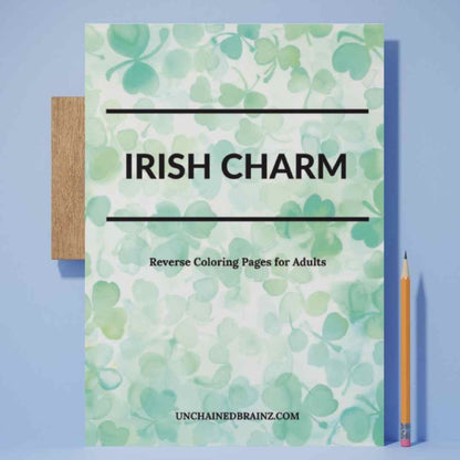 Irish Reverse Coloring Pages – 16 Page Printable for St. Patrick’s Day and Beyond