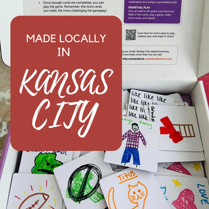 UnchainedBrainz Memory Mix game made locally in Kansas City and donated to families