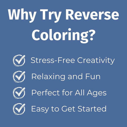 Reverse Coloring – Winter Watercolor Scenes PDF with 40 Printable Pages