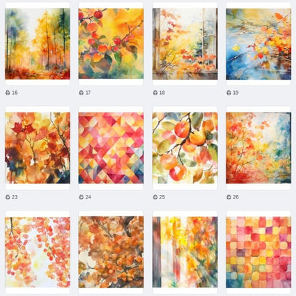 Reverse Coloring – Fall Leaves Printable PDF of Relaxing Art for All Ages